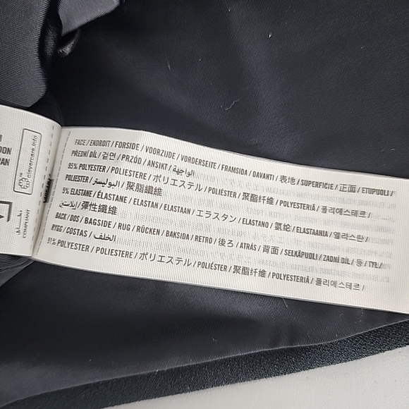 NEW Abercrombie & Fitch Strapless Side Ruched Top Size Medium Black fitted - Picture 7 of 11